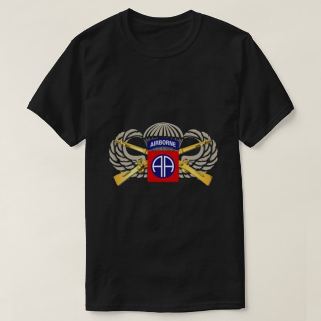 Camiseta 82.a Divisão de Transportes Aéreos do Exército dos (Frente do Design)