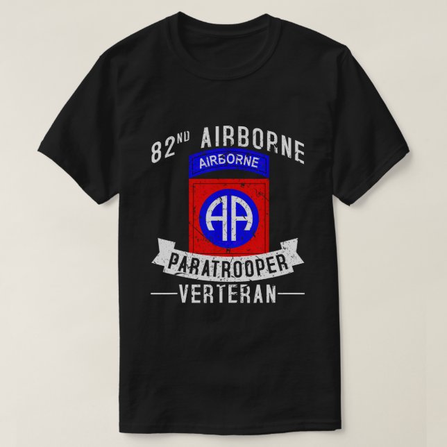Camiseta 82.a Divisão de Voo do Exército Paraquedista (Frente do Design)