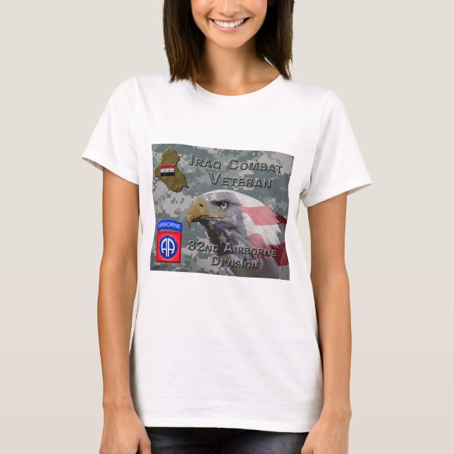 Camiseta 82.a Frente aérea Div Iraque Combat Veteran (Frente)