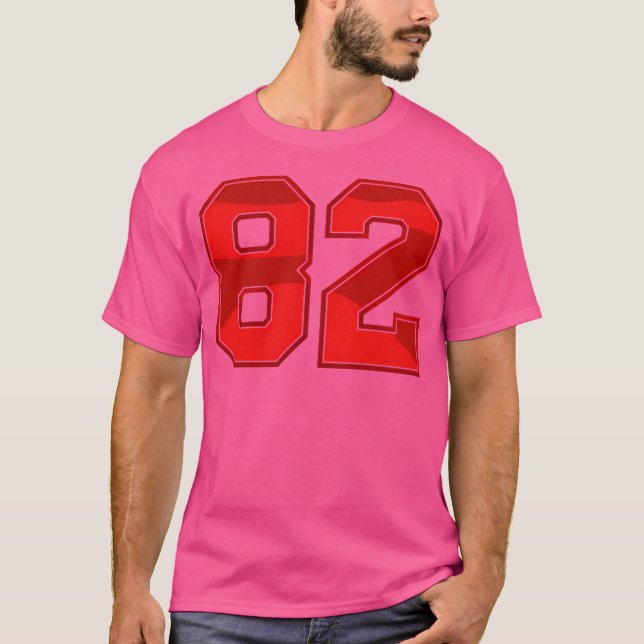 Camiseta 82 Red Sport Number (Frente)
