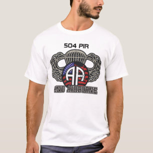 Camiseta 82nd 504 paramilitares transportados por via aérea
