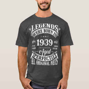 Camiseta 83º Aniversário Do Tee Vintage Legends Nascer Em 1