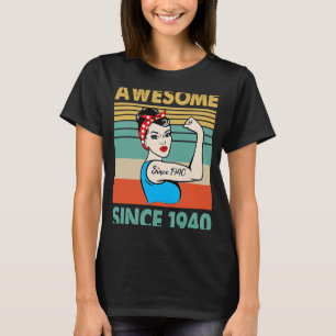 Camiseta 83 anos é incrível desde 1940 83º aniversário
