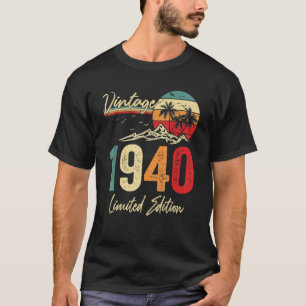 Camiseta 83 anos, Gift Vintage, 1940, 83º aniversário