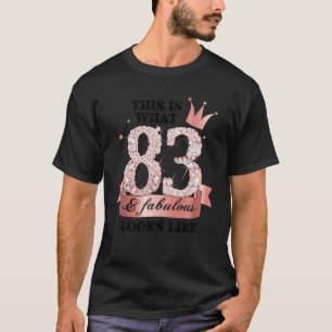 Camiseta 83 E Fabuloso Rosa I E Grupo de Partido Branco Can