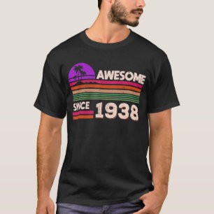 Camiseta 84.º aniversário Homens Mulheres Incríveis Desde 1