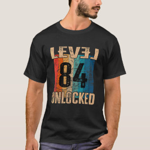 Camiseta 84. º Aniversário Nível da Vintagem Desbloqueada