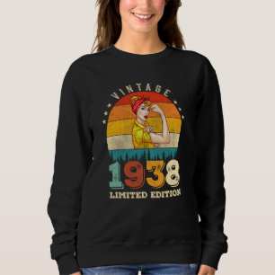 Camiseta 84 anos de idade no domingo de 1938 Vintage 84º an