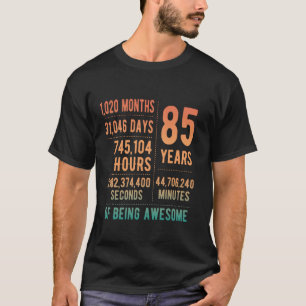 Camiseta 85º aniversário Homens Mulheres Engraçadas 85 anos