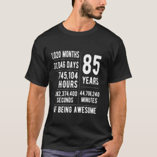 Camiseta 85º aniversário Homens Mulheres Engraçadas 85 anos