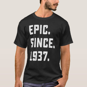 Camiseta 85. º Aniversário Epic Vintage Desde 1937 85 Anos