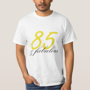 Camiseta 85 anos de idade e fabuloso