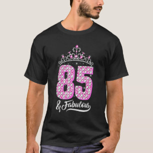 Camiseta 85 E Fabulosa 85.ª Aniversário da Coroa de Diamant