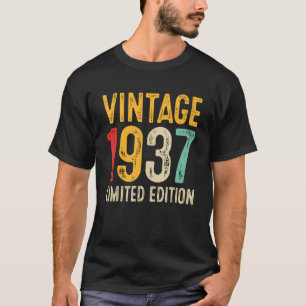 Camiseta 85.o aniversário e 85 anos Vintage 1937
