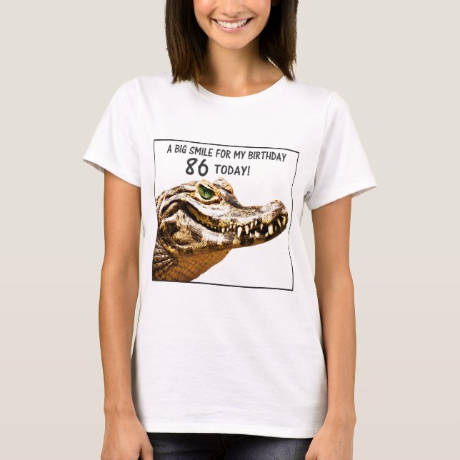 Camiseta 86º Aniversário do Alligator Smile (Frente)