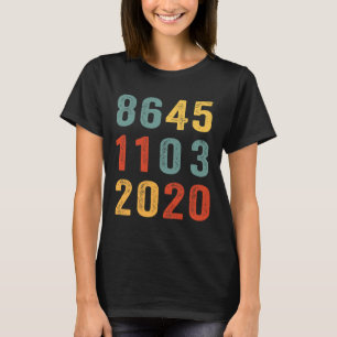 Camiseta 8645 1103 Vote Azul Novembro 3 Antigo Anti Trump