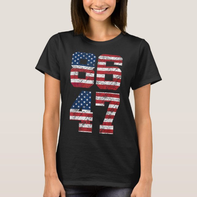 Camiseta 8647 Anti Trump 86 47 Retro Anti-trump U Flag Imp (Frente)