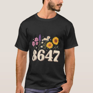 Camiseta 8647, Anti Trump, Feminista Floral, Sutil, R Human