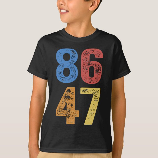 Camiseta 8647 Anti-Trump Sutil Resist Protest (Frente)