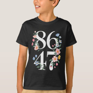 Camiseta 8647 Flor Anti-Trump Floral Boho Vintage