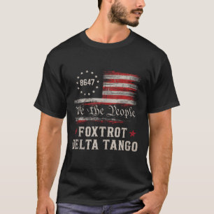 Camiseta 8647 Foxtrots Deltas Tangos Bandeira América Regat