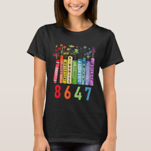 Camiseta 8647 Igualdade de Direitos Livro Flor Trump Direit