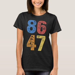 Camiseta 8647 Protesto de resistência sutil anti-Trump