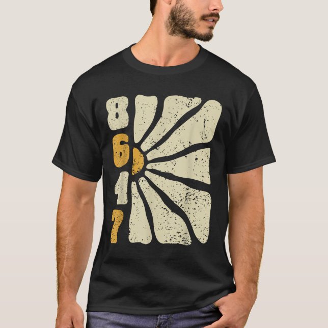 Camiseta 8647 Sutil Anti Trump 86 47 Estilo Floral Boho (Frente)
