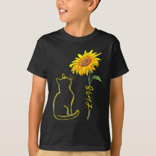 Camiseta 8647 Sutil Anti Trump 86 47 Gato Girassol Floral