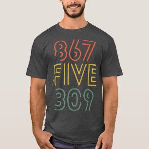 Camiseta 867 Cinco 309 Nostalgic 80s Vintage 80s