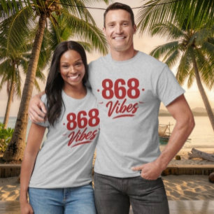 CAMISETA 868 VIBES - TEXTO VERMELHO