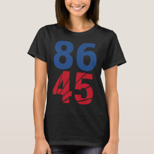 Camiseta 86 45 Protesto Anti-Impeachment de Trump para Demo