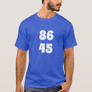 Camiseta 86 45 Vote no Trump!