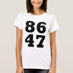 Camiseta 86 47 Anti-trump Sutil Anti Trump 8647 3
