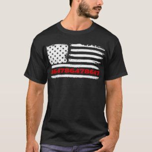 Camiseta 86 47 Bandeira Americana 8647 Sutil Anti Trump