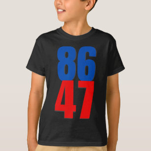 Camiseta 86 47 Protesto Trump