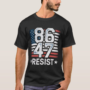 Camiseta 86 47 Resistir Anti Trump Remover 47 Vintage 8647