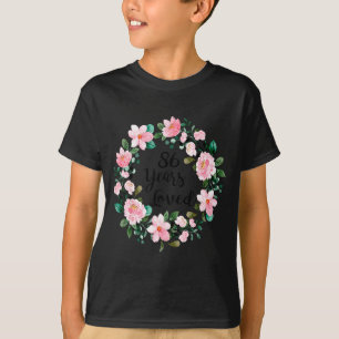 Camiseta 86 Anos Homens Mulheres Amados 86 Anos de Idade Le