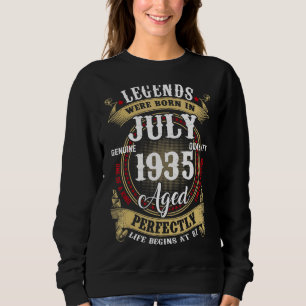 Camiseta 87.º Aniversário Nascer De Legendas Em Julho De 19