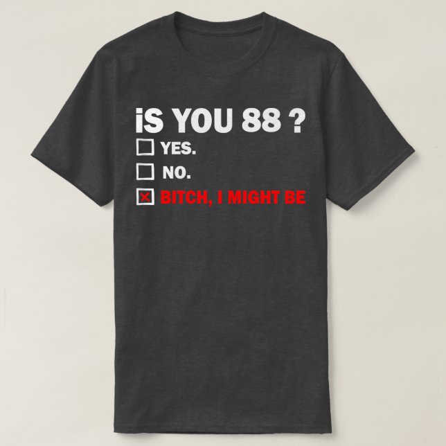 Camiseta 88 anos e 88 anos (Frente do Design)