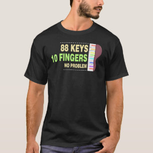Camiseta 88 Teclas 10 Dedos Sem Problema