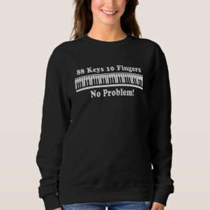 Camiseta 88 Teclas 10 Dedos Sem Problema Teclado de Piano P