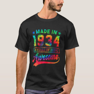 Camiseta 88 Year Old 88Th Birthday Gift Tie Dye Awesome Sin