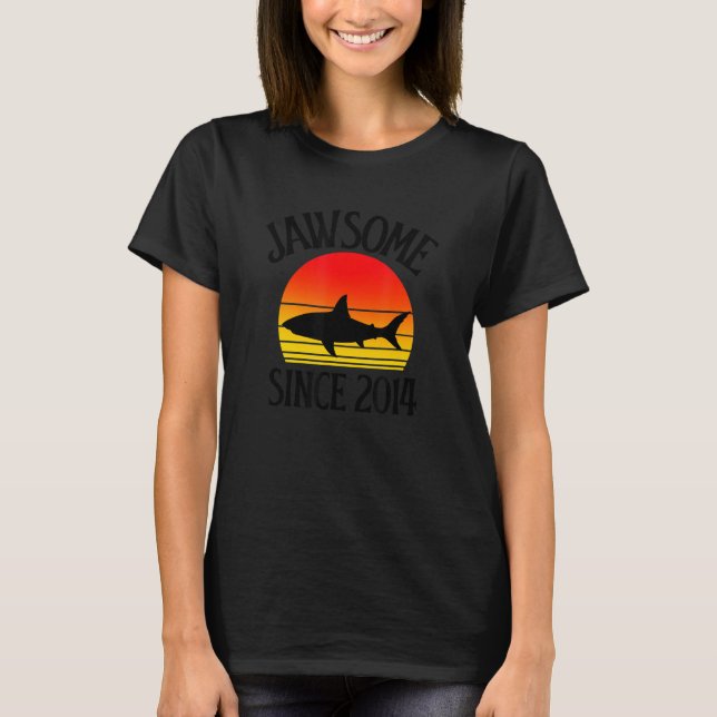 Camiseta 8.º aniversário do Jawsome desde 2014 (Frente)