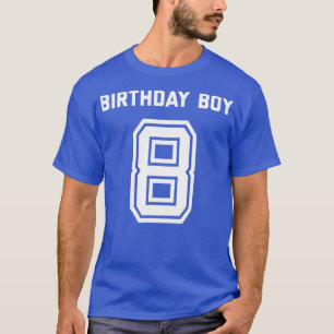 Camiseta 8.º Aniversário Garoto Presente com 8 Anos de Idad