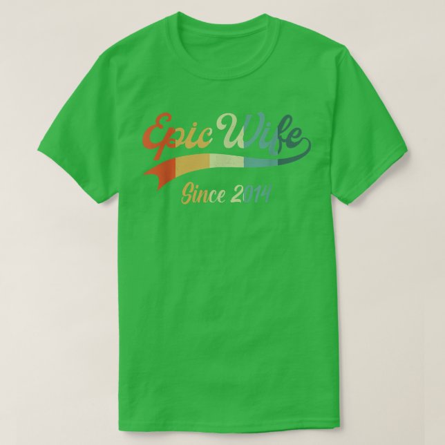 Camiseta 8.º presente de aniversário de casamento para sua  (Frente do Design)