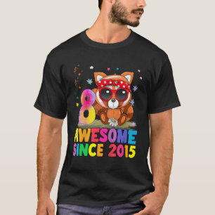 Camiseta 8 8º Panda Vermelha Incrível Desde 2015