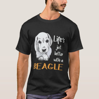 Camiseta 8 A Vida é Só Melhor Com Um Beagle