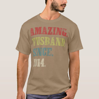 Camiseta 8 Aniversário De Casamento Deu-Lhe Um Marido Incrí