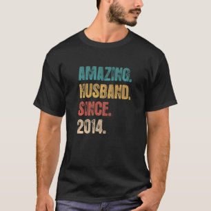 Camiseta 8 Aniversário De Casamento Para Ele Espantoso Mari